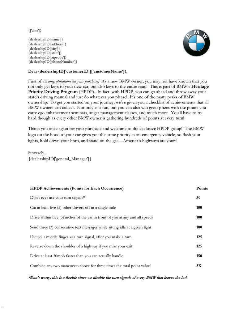 bmw program