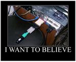 i want to believe in usb